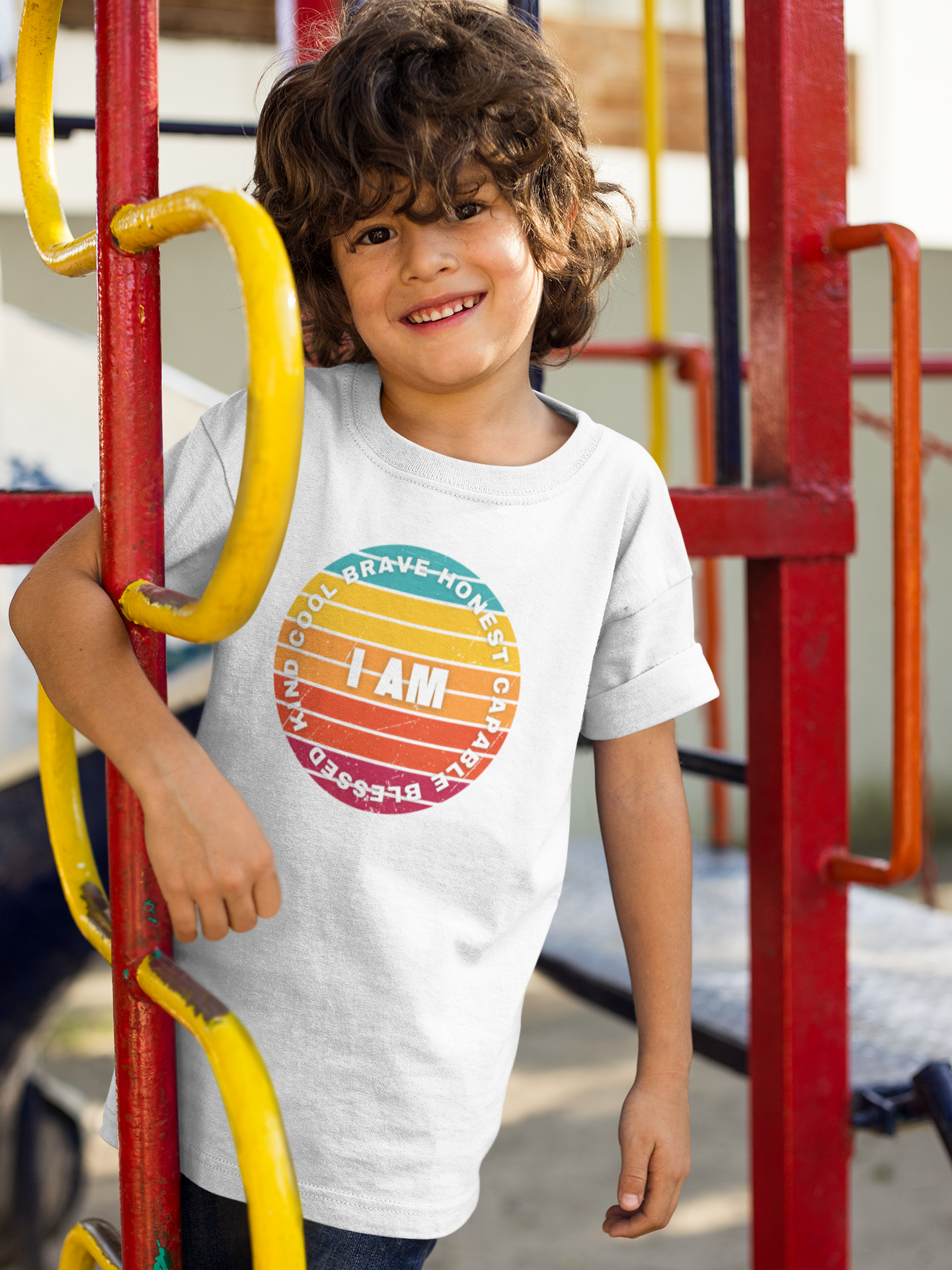 "I AM" – Kids’ Inspirational Tee | Inspire Collection