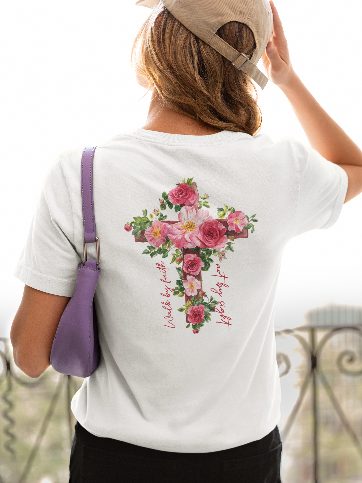 “Jesus is the Light” – Women’s Tee | Faith Collection (Flower Series)