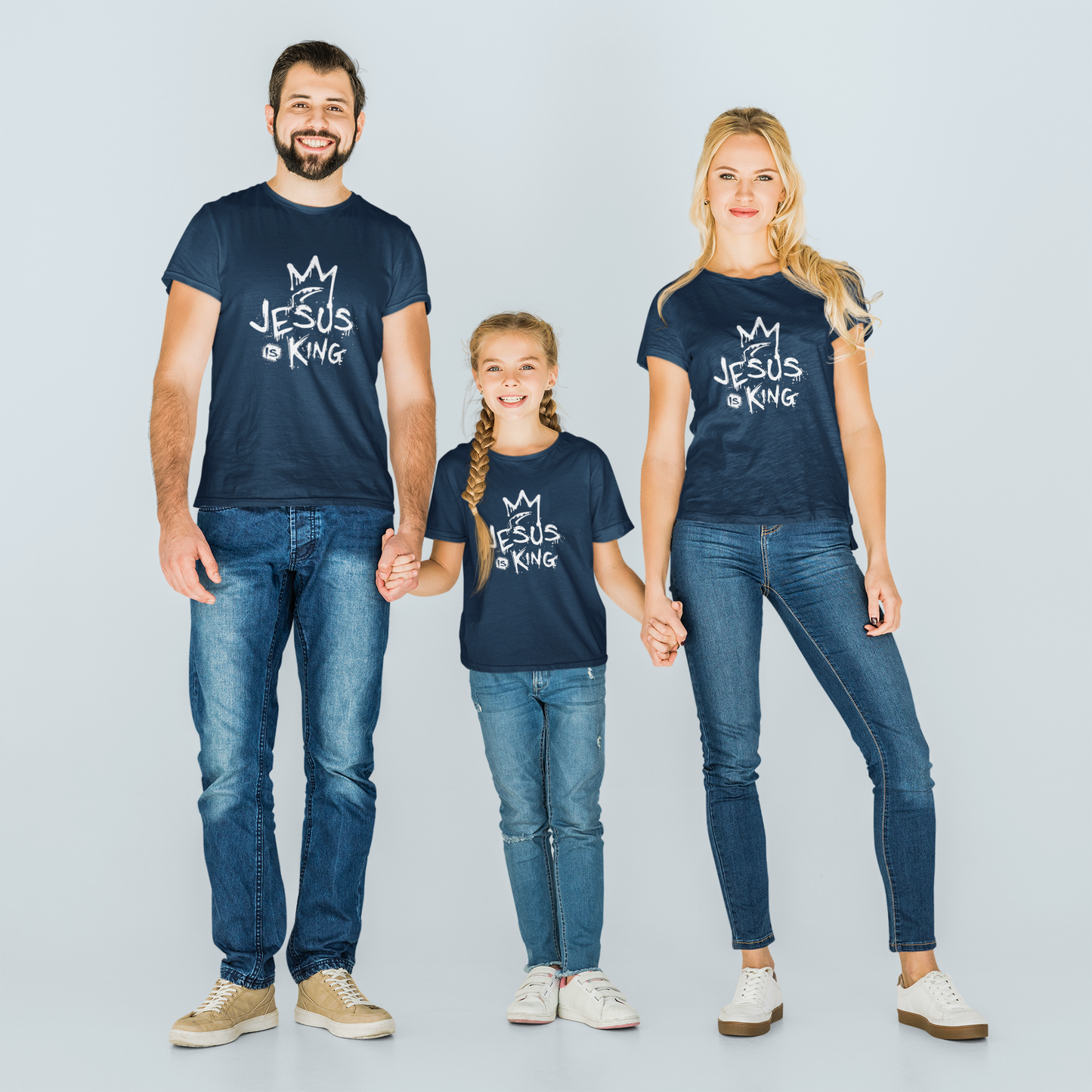 “Jesus is King” – Kids’ Christian Tee | Faith Collection