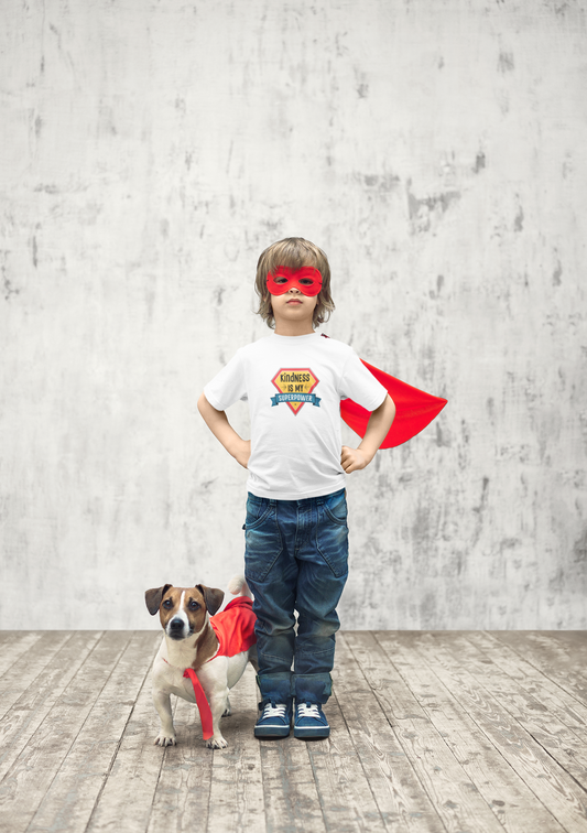 “Kindness Is My Superpower” – Toddler Tee | Kindness Collection