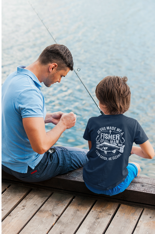 “Fisher of Men” – Youth Christian Tee | Faith Collection