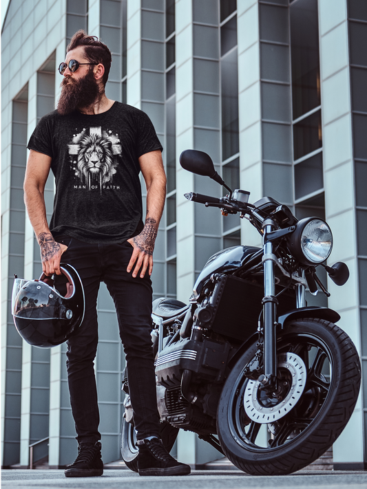 “Man of Faith” – Men’s Christian Tee | Faith Collection
