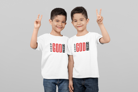 “Keep God First” – Youth Christian Tee