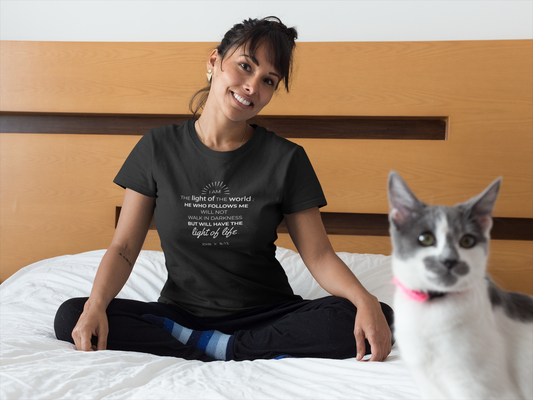 “Light of Life” – Women's Christian Tee | John 8:12