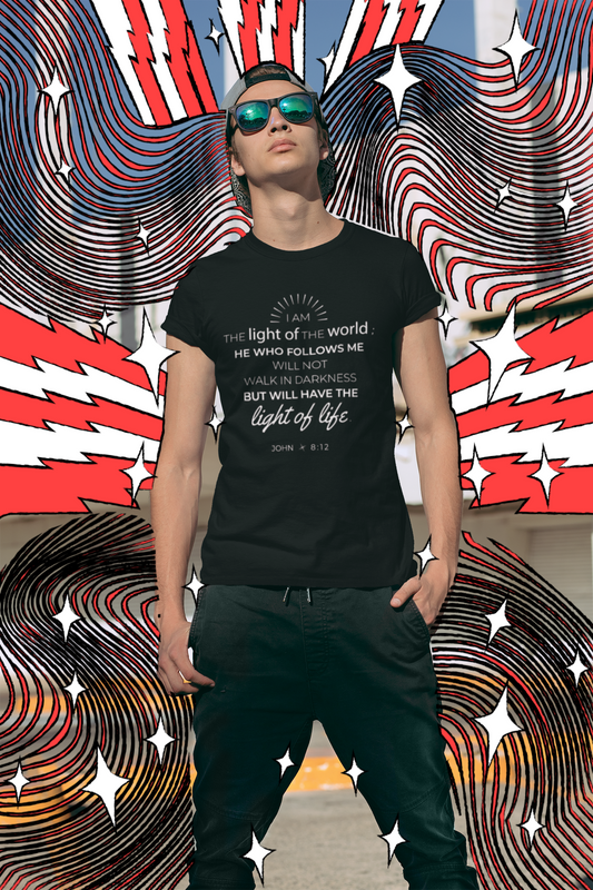 “Light of Life” – Men’s Christian Tee | Faith Collection